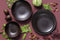 Palmer Bord coupe Ruston 27 cm Bruin Stoneware 4 stuks