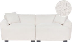 KORIO - Driezitsbank - Wit - Bouclé