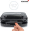 Korona 47019 XXL tosti apparaat | 750 watt | Anti-aanbaklaag | Ruimtebesparende opslag | Geschikt voor Amerikaanse sandwichplakken | Gemakkelijk schoon te maken