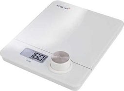 Korona Pia, digitale keukenweegschaal, wit - werkt zonder batterijen