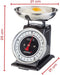Korona Tom keukenweegschaal - Retro - Tot 5 kg - Zwart / Zilver