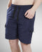 Korte broek, kleur marine, maat XL