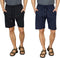 Korte broek met elastiek, kleur navy, maat 3XL