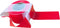 Kortpack - Afzetlint 75mm breed x 500mtr lang, 35my dik - Dubbelzijdig Rood/Wit Geblokt - 1 Rol in Dispenserdoos - Waarschuwingslint - Gevaren-afzetlint - Verboden Toegang - (028.0500)