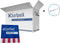 Kortpack - Afzetlint 75mm breed x 500mtr lang, 35my dik - Dubbelzijdig Rood/Wit Geblokt - 1 Rol in Dispenserdoos - Waarschuwingslint - Gevaren-afzetlint - Verboden Toegang - (028.0500)