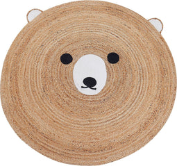 KOSALAR - Laagpolig vloerkleed - Beige - ø 120 cm - Jute