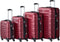 Juskys Rome - Kofferset - 4-delig - ABS - Bordeauxrood