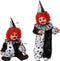 Kostuum Clown Grijs Halloween - 24 maanden