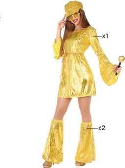 Kostuum Disco Gouden - XXL