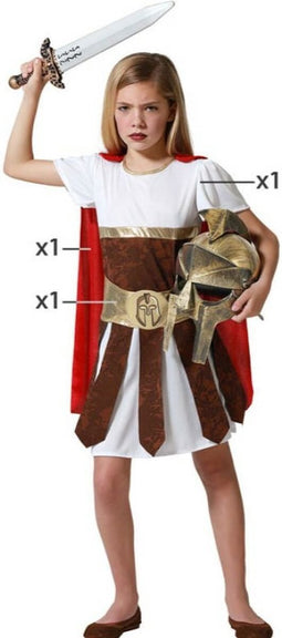 Kostuum Gladiator Meisje - 3-4 Jaar