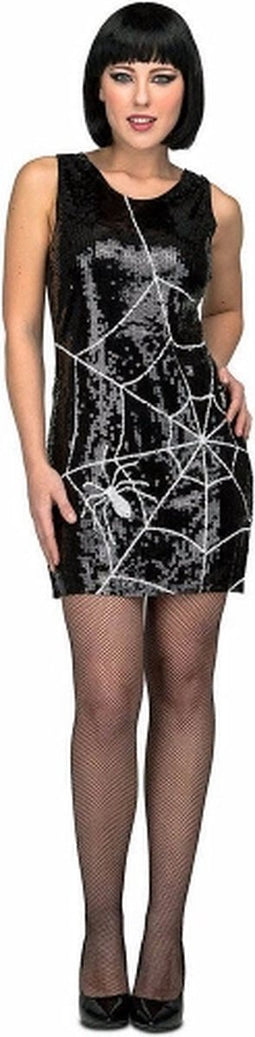 Kostuum Halloween Spinnenwebben voor Dames 'My Other Me, Spider' - Sexy, Verleidelijk, Angstaanjagend, Spannend, Stijlvol, Uniek - Maat: M/L