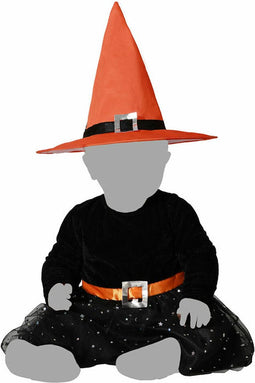 Kostuum Heks Baby Oranje - 12-24 Maanden