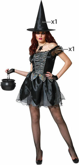 Kostuums voor Volwassenen Heks Zwart - M/L