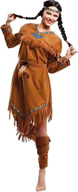 Kostuums voor Volwassenen My Other Me Amerikaans-Indiaans (4 Onderdelen) - M/L