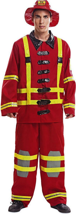 Kostuums voor Volwassenen My Other Me Brandweerman (3 Onderdelen) - S