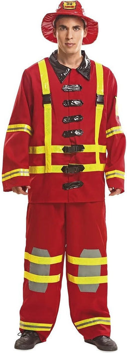 Kostuums voor Volwassenen My Other Me Brandweerman (3 Onderdelen) - M/L