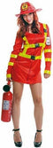 KOSTUUMS VOOR VOLWASSENEN- MY OTHER ME- ROOD- BRANDWEERMAN (2 ONDERDELEN)-maat S
