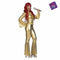 Kostuums voor Volwassenen My Other Me Vrouw Disco Gouden - M/L