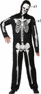 Kostuums voor Volwassenen Skelet Zwart - XXL