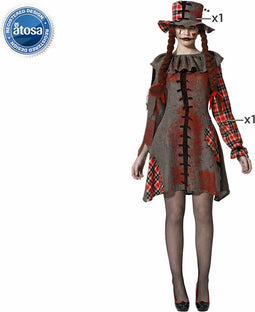 Kostuums voor Volwassenen Voodoo Pop Grijs Polyester - XL