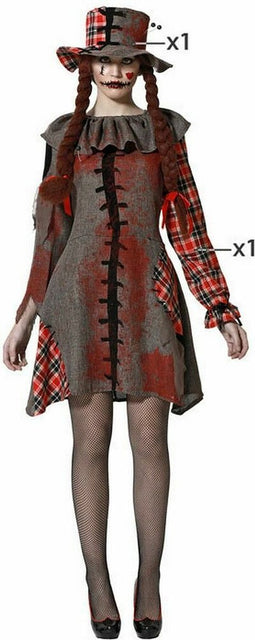 Kostuums voor Volwassenen Voodoo Pop Grijs Polyester - XS/S