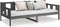 vidaXL - Slaapbank - massief - grenenhout - grijs - 80x200 - cm
