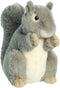 Aurora Pluche knuffel dier - eekhoorn - lichtbruin - 20 cm - bosdieren knuffel thema