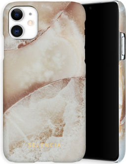 Selencia Hoesje Geschikt voor iPhone 11 Hoesje - Selencia Maya Fashion Backcover - wit