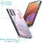 iMoshion Hoesje Geschikt voor Samsung Galaxy A32 (4G) Hoesje Siliconen - iMoshion Design hoesje - Roze / Transparant / Blossom Watercolor