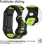 imoshion Siliconen sport bandje - Geschikt voor Fitbit Charge 6, Charge 5 - Zwart - One Size