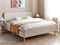 RENNES - Tweepersoonsbed - Lichtbeige - 180 x 200 cm - Polyester