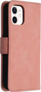 iMoshion Hoesje Geschikt voor iPhone 12 Mini Hoesje Met Pasjeshouder - iMoshion Uitneembare 2-in-1 Luxe Bookcase - Roze