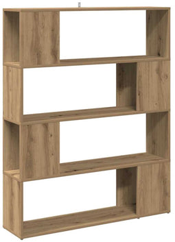 vidaXL - Boekenkast/kamerscherm - 100x24x124,5 - cm - artisanaal - eikenkleur