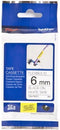 Brother TZ-FX211 - Lettertape - 6mm - Wit/Zwart