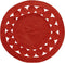 KOYUNLU - Laagpolig vloerkleed - Rood - ø 120 cm - Jute
