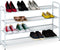Schoenenrek - smal - 4 etages - voor 16 paar - wit