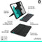 Logitech 920-013383 - Flip Folio - Toetsenbordcase iPad Pro/Air 13-inch - Afneembaar toetsenbord - Grafiet (2024, 2025)