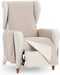 Hoes voor stoel Eysa SILVER Beige 100 x 110 x 55 cm Omkeerbaar
