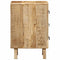 vidaXL - Nachtkastje - 37x32x50 - cm - massief - ruw - mangohout