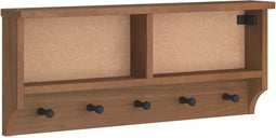vidaXL - Wandkapstok - SANDNES - 87x12x35 - cm - massief - grenenhout