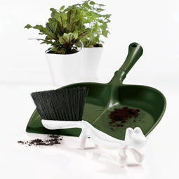 Koziol - Dustin - Vuilblik - Forest Green - zonder borstel