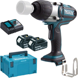 Makita DTW450RTJ 18V Li-Ion Accu slagmoersleutel set (2x 5.0Ah accu) in Mbox - 440Nm - 1/2"