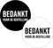 KP etiket Bedankt voor de bestelling, diameter 40 mm, 2 varianten, rol van 250 stuks