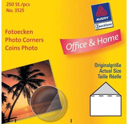 Avery Fotohoekjes Zweckform 19x17mm - transp. doos 250st.