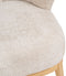 Leunstoel Crème Natuurlijk Rubberwood Foam Weefsel 71 x 75 x 76 cm