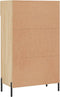 vidaXL - Schoenenkast - 60x35x105 - cm - bewerkt - hout - sonoma - eikenkleurig