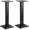 Speakerstandaard - universeel - set van 2 - hoogte 73 cm - aluminium en glas (2 stuks)