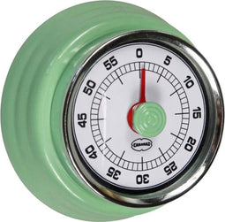 CABANAZ - mechanische kookwekker, metaal met magneet, KITCHEN TIMER, groen
