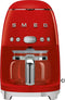 SMEG DCF02RDEU - Filterkoffiemachine - 10 koppen - Rood