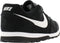Nike Md Runner 2 Suede - Lage sneakers - Maat 45.5 - Black/Platinum Tint-Black